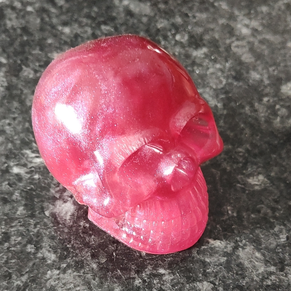 Pink Skull Accent Decor